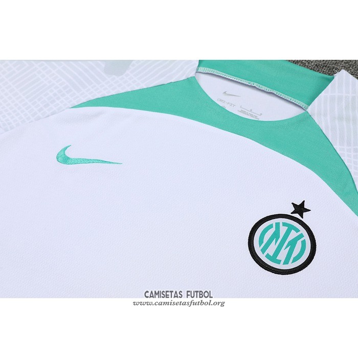Chandal del Inter Milan Manga Corta 2022/2023 Blanco - Pantalon Corto
